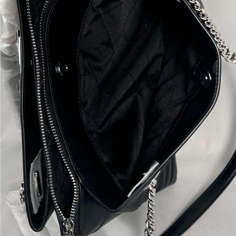Michael Kors Whitney NWT‎ Quilted Black Bag - Picture 8 of 9